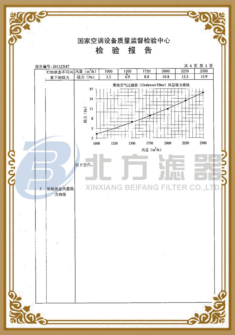 聚結空氣過濾器檢測報告-4